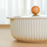 White Mist Ceramic Casserole